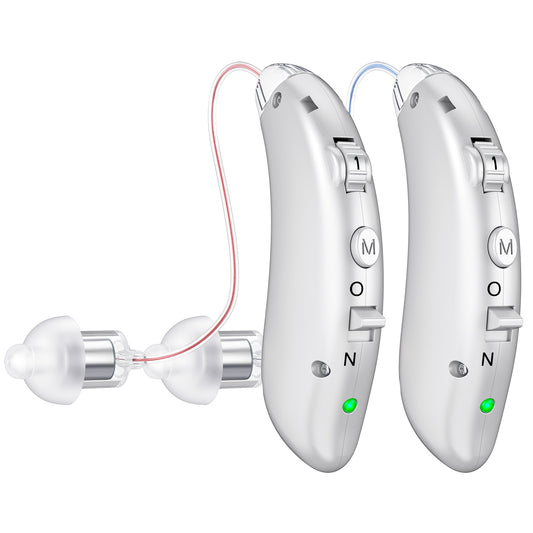 RKEPIE M807 Classic BTE Hearing Aid - Rechargeable & Digital Noise Reduction