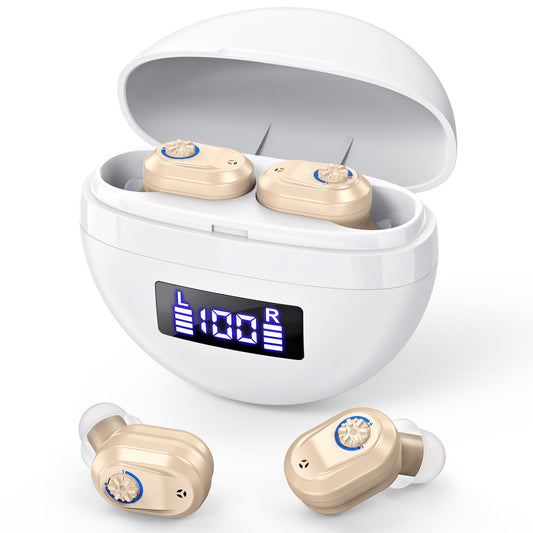 RKEPIE M607 Classic CIC Hearing Aid - Invisible Design & Crystal Clear Sound for Seniors