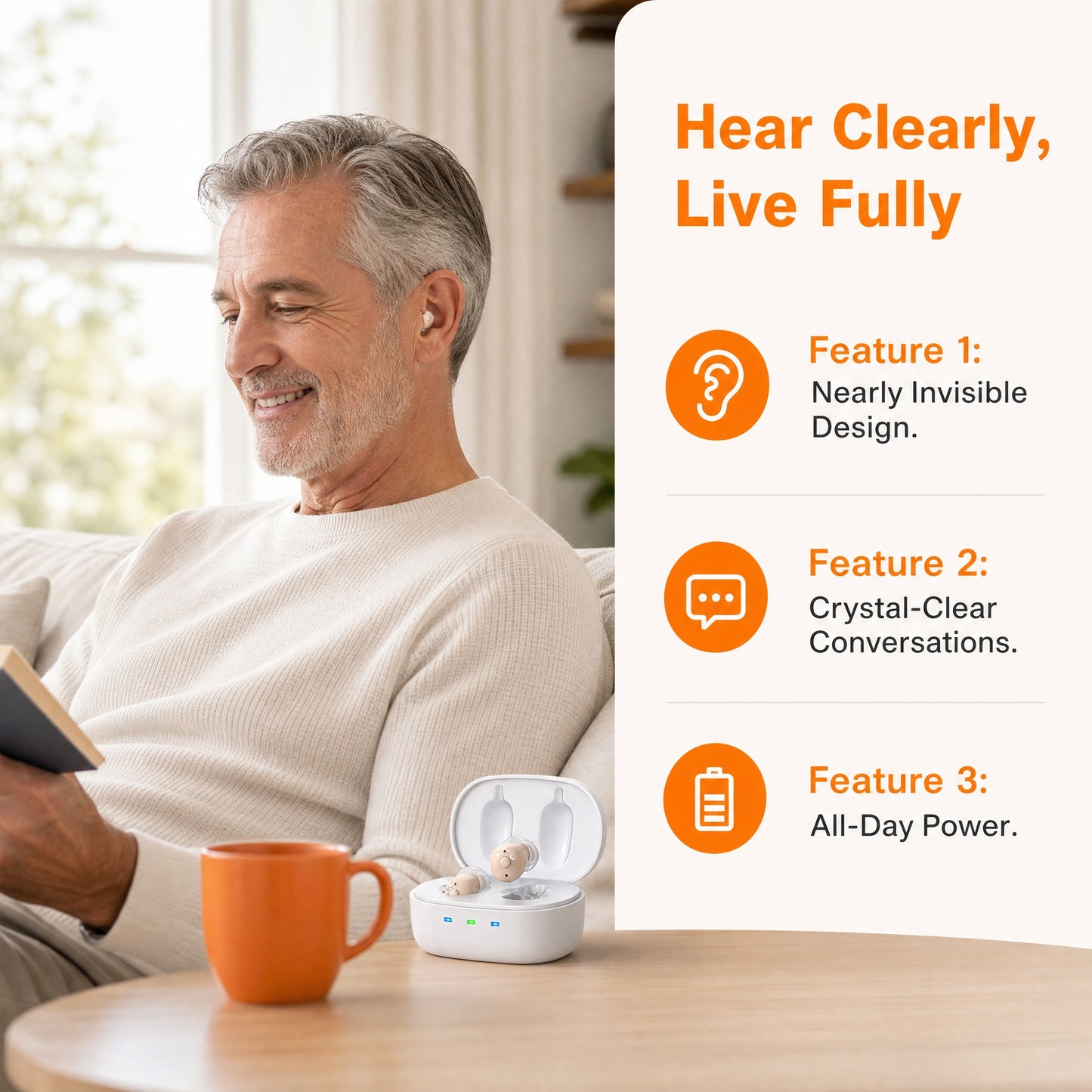 RKEPIE M602 Comfort-Pro CIC Hearing Aid—Hear TV & Conversations Clearly Again
