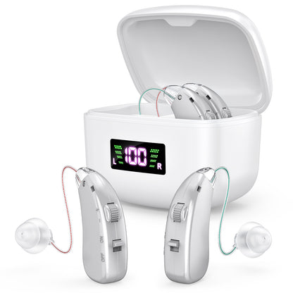 RKEPIE M802 Pro BTE Hearing Aid - High Power Amplification & Ergonomic Comfort for Seniors