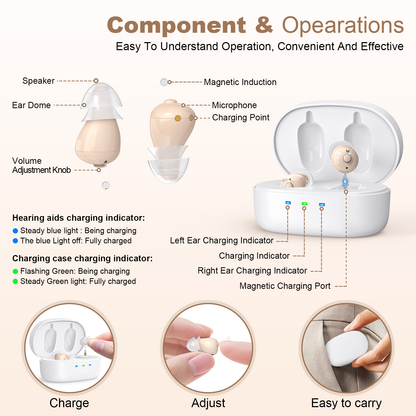 RKEPIE M602 Comfort-Pro CIC Hearing Aid—Hear TV & Conversations Clearly Again