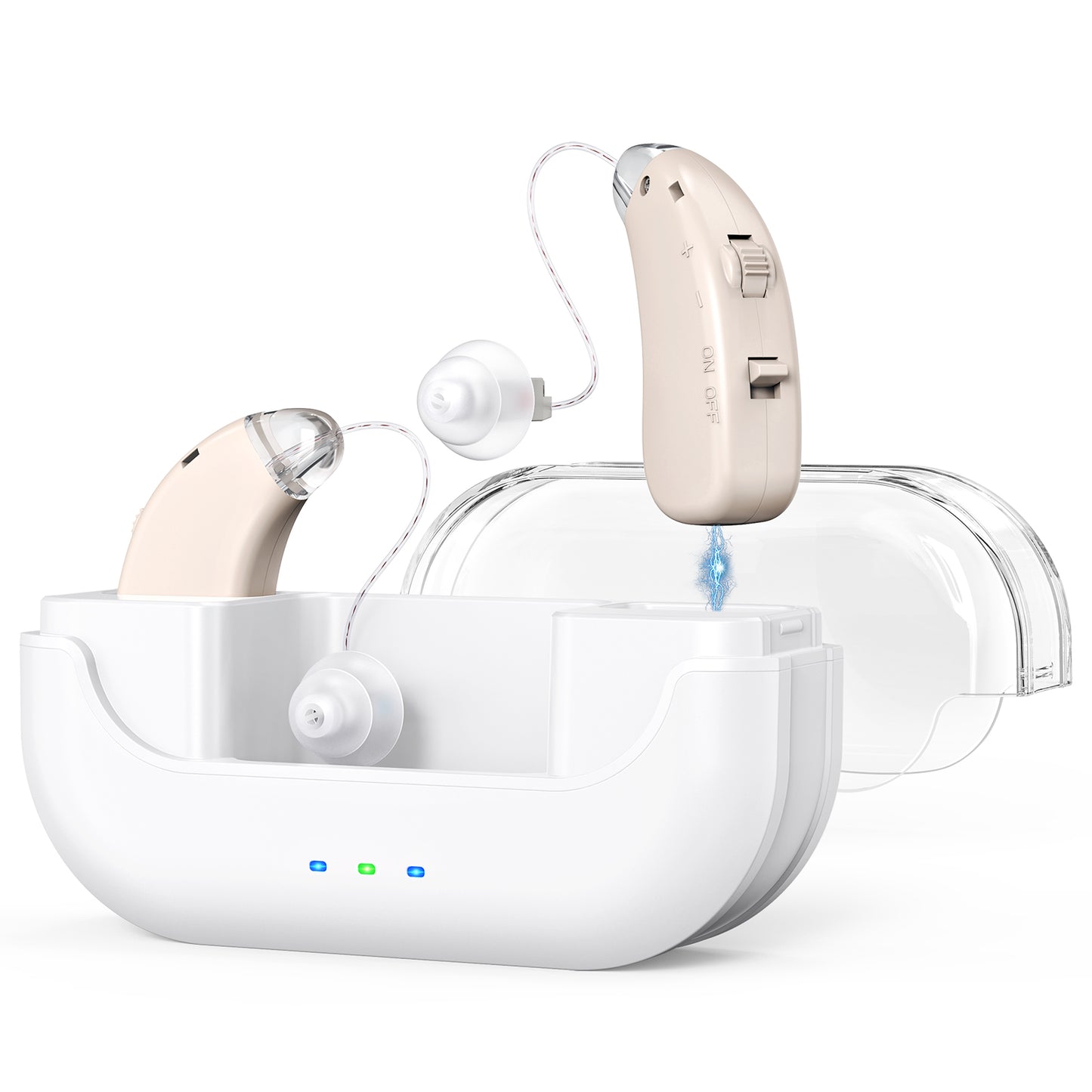 RKEPIE M905 Professional BTE Hearing Aid - Clinical Excellence & All-Day Rechargeable Power