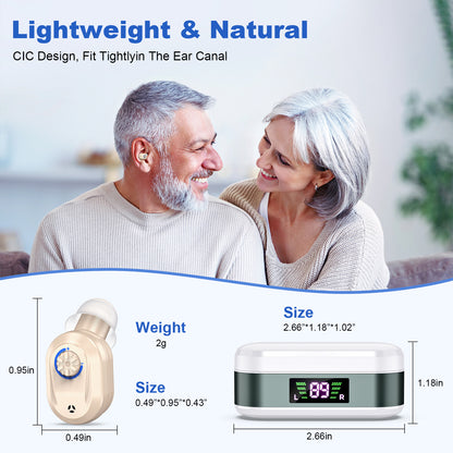 RKEPIE M612 Ultra CIC Hearing Aid - Maximum Clarity, Minimum Visibility & Extended Battery Life