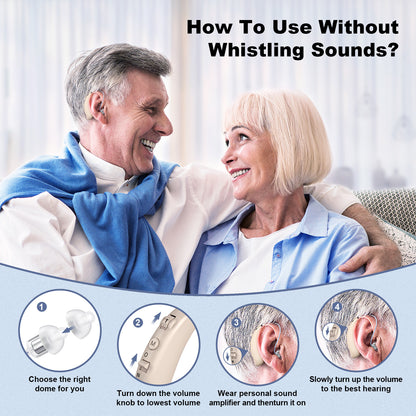 RKEPIE M807 Classic BTE Hearing Aid - Rechargeable & Digital Noise Reduction