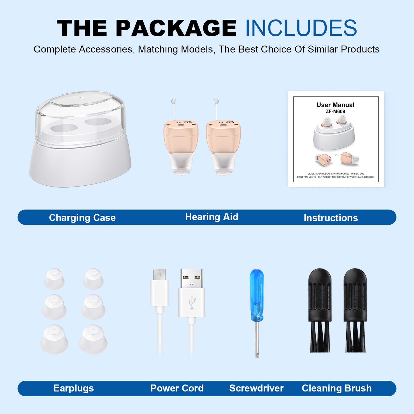 RKEPIE M609 Pro Stealth CIC Hearing Aid - Next-Gen DSP & 96-Hour Freedom Charging Case