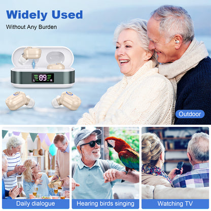 RKEPIE M612 Ultra CIC Hearing Aid - Maximum Clarity, Minimum Visibility & Extended Battery Life