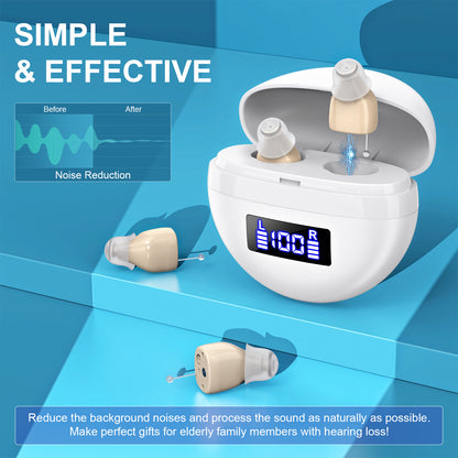 RKEPIE M610 Essential CIC Hearing Aid - Discreet Invisible Design & Effortless Daily Hearing