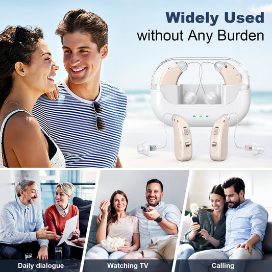 RKEPIE M905 Professional BTE Hearing Aid - Clinical Excellence & All-Day Rechargeable Power