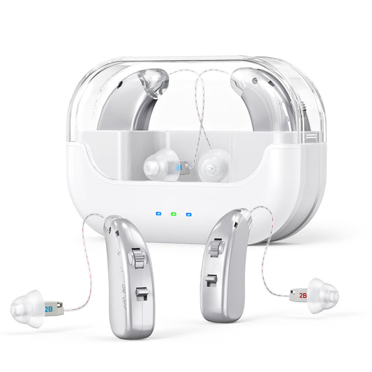 RKEPIE M905 Professional BTE Hearing Aid - Clinical Excellence & All-Day Rechargeable Power