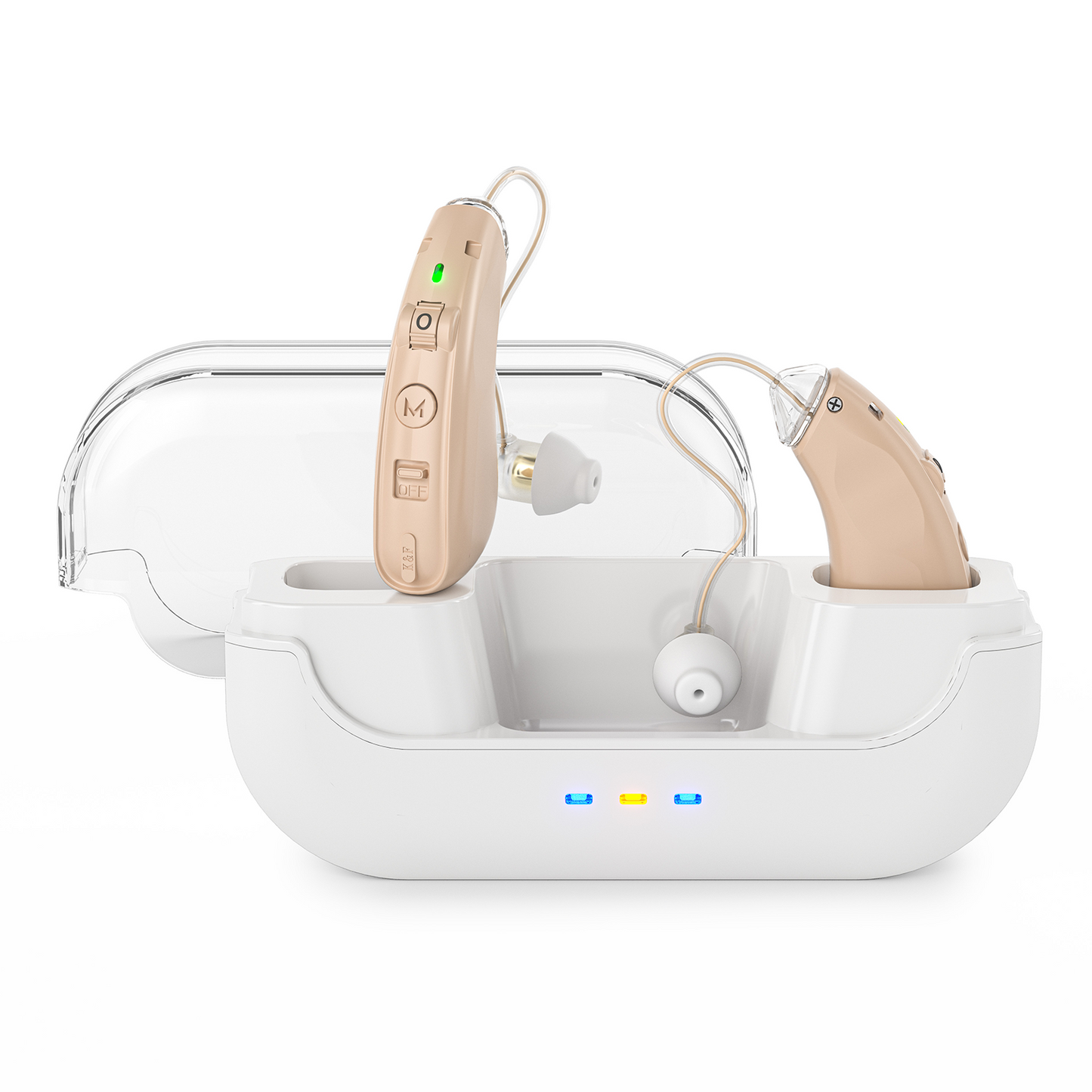 RKEPIE M909 Supreme BTE Hearing Aid - Smart Noise Reduction & All-Day Clarity for Seniors