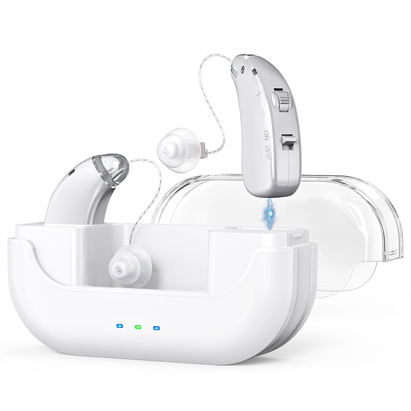 RKEPIE M905 Professional BTE Hearing Aid - Clinical Excellence & All-Day Rechargeable Power