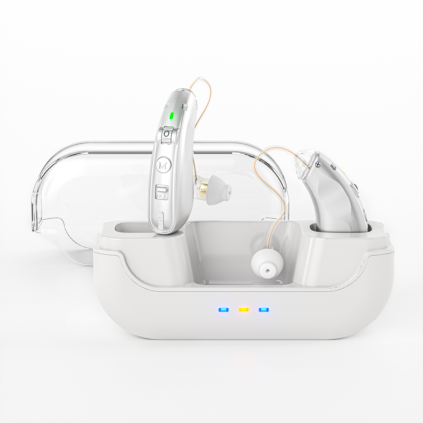 RKEPIE M909 Supreme BTE Hearing Aid - Smart Noise Reduction & All-Day Clarity for Seniors