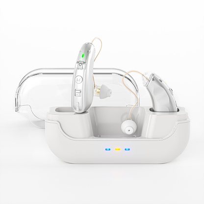 RKEPIE M909 Supreme BTE Hearing Aid - Smart Noise Reduction & All-Day Clarity for Seniors
