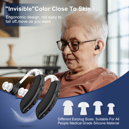 RKEPIE M806 Entry BTE Hearing Aid - Clear Sound & All-Day Comfort for Seniors