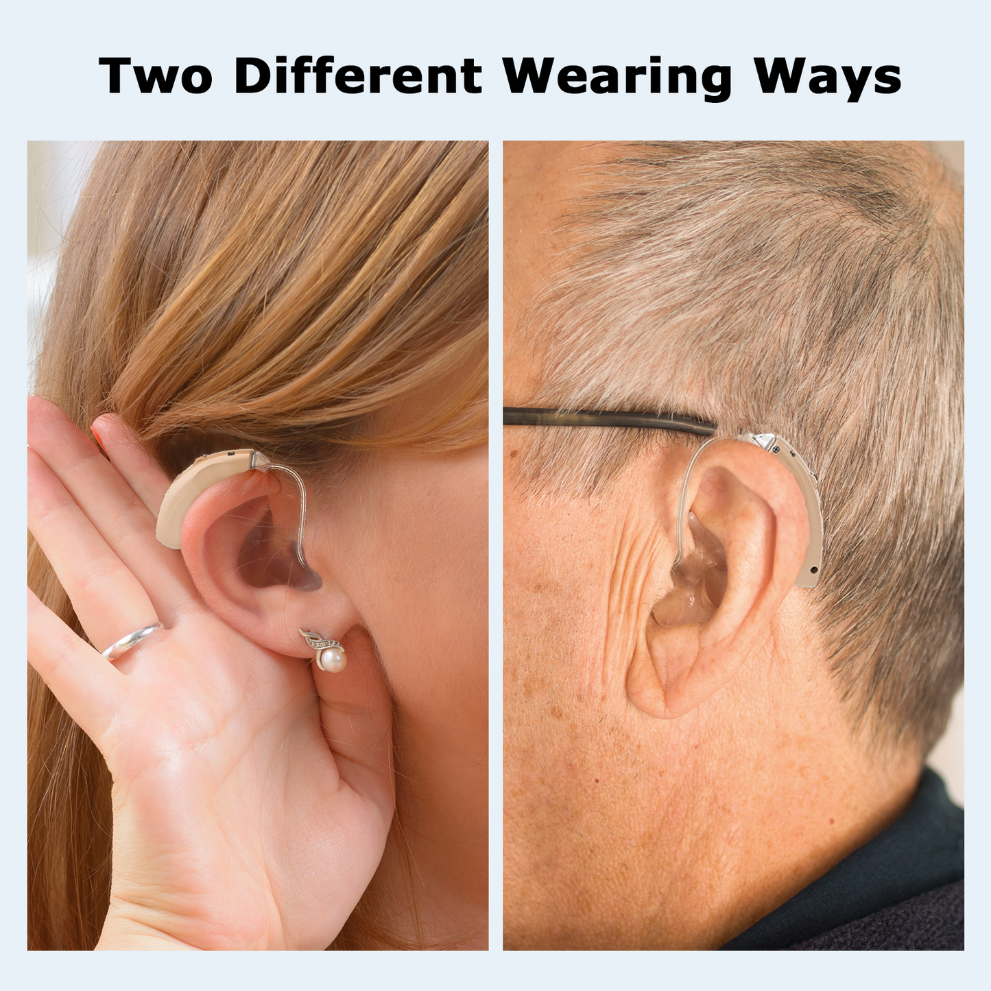 RKEPIE M909 Supreme BTE Hearing Aid - Smart Noise Reduction & All-Day Clarity for Seniors