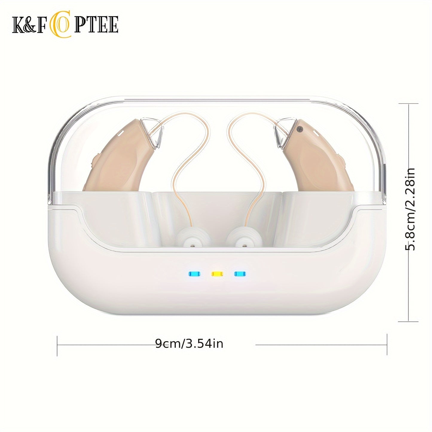 RKEPIE M909 Supreme BTE Hearing Aid - Smart Noise Reduction & All-Day Clarity for Seniors