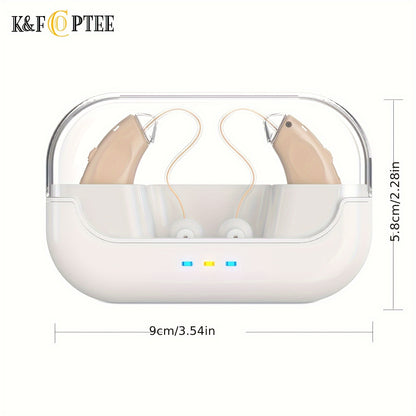 RKEPIE M909 Supreme BTE Hearing Aid - Smart Noise Reduction & All-Day Clarity for Seniors