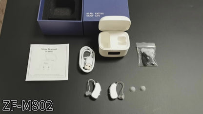 RKEPIE M802 Pro BTE Hearing Aid - High Power Amplification & Ergonomic Comfort for Seniors